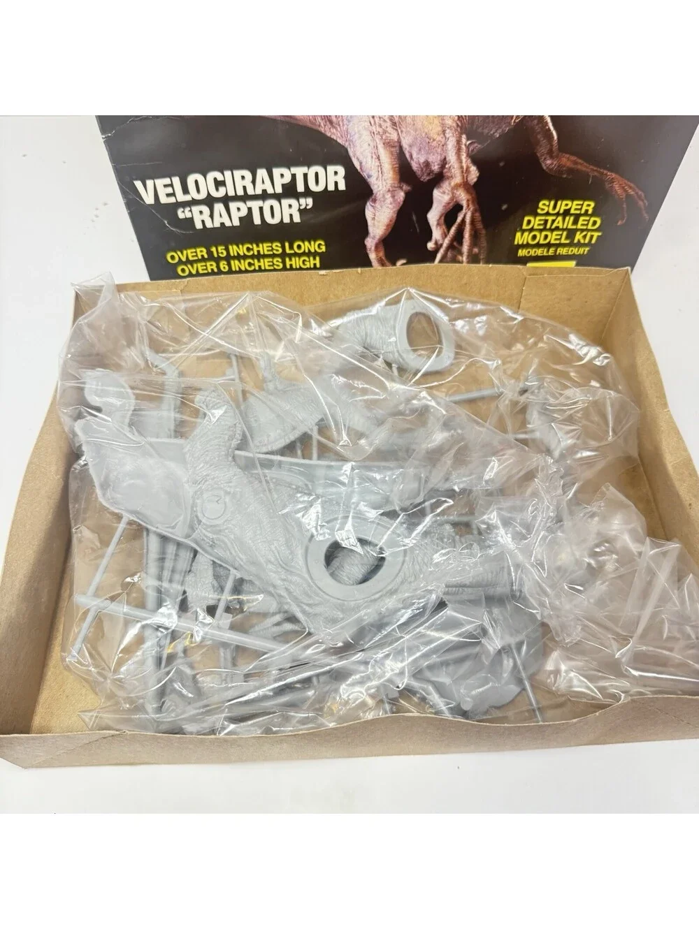 LINDBERG Jurassic Park Velociraptor RAPTOR Model Kit #70272 Open Box Complete JP